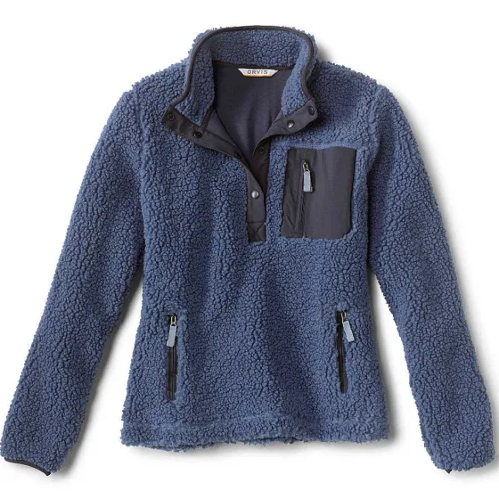 Orvis Fleece|Mad River Sherpa Quarter-Snap Dusk