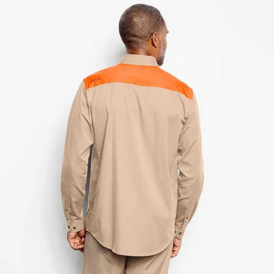 Orvis Shirts|Men'S Midweight Shooting Shirt Sand/Blaze