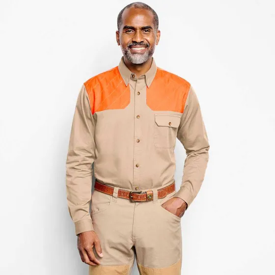 Orvis Shirts|Men'S Midweight Shooting Shirt Sand/Blaze