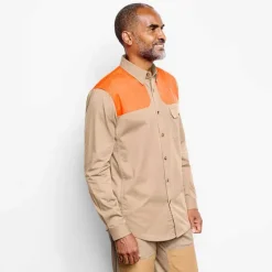 Orvis Shirts|Men'S Midweight Shooting Shirt Sand/Blaze