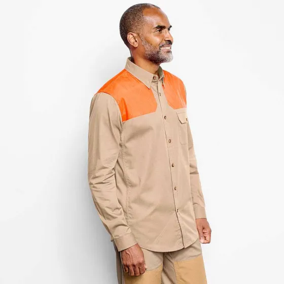 Orvis Shirts|Men'S Midweight Shooting Shirt Sand/Blaze