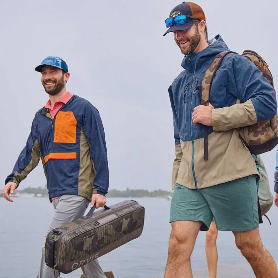 Orvis Jackets|Men'S Pro Fishing Jacket Ink/Brindle