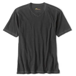 Orvis Shirts|Montana Morning® High V-Neck Short-Sleeved T-Shirt Obsidian