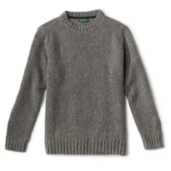 Orvis Sweaters|Newbridge Donegal Crewneck Sweater Charcoal