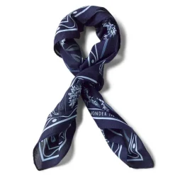 Orvis Scarves & Neckwear| Statement Bandana Blue Moon Floral Dog