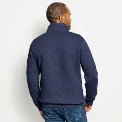 Orvis Sweatshirts|Outdoor Quilted Snap Sweatshirt Wheat