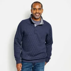 Orvis Sweatshirts|Outdoor Quilted Snap Sweatshirt Wheat