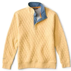 Orvis Sweatshirts|Outdoor Quilted Snap Sweatshirt Wheat