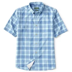 Orvis Shirts|Out-Of-Office Comfort Stretch Short-Sleeved Shirt Navy/Cloud Blue