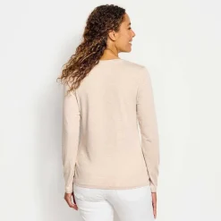 Orvis Shirts|Perfect True Crew Long-Sleeved Tee Oatmeal Heather