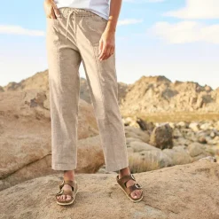 Orvis Pants|Performance Linen Ankle Pants Natural