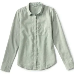 Orvis Shirts|Performance Linen Long-Sleeved Shirt Sea Glass