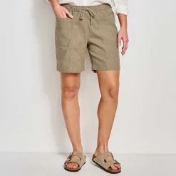 Orvis Shorts|Performance Linen 6" Shorts Safari Green