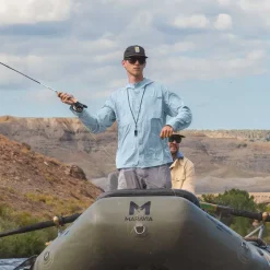 Orvis Shirts|Pro Hybrid Hoodie Blue Fog