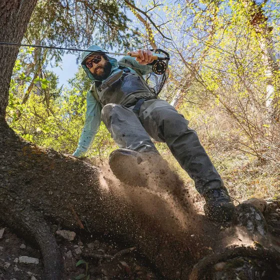 Orvis Shirts|Pro Hybrid Hoodie Blue Fog
