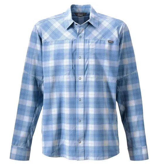 Orvis Shirts|Pro Stretch Long-Sleeved Shirt Blue Fog