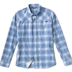 Orvis Shirts|Pro Stretch Long-Sleeved Shirt Blue Fog