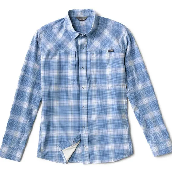 Orvis Shirts|Pro Stretch Long-Sleeved Shirt Blue Fog