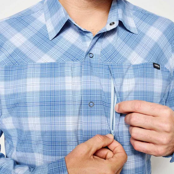 Orvis Shirts|Pro Stretch Long-Sleeved Shirt Blue Fog