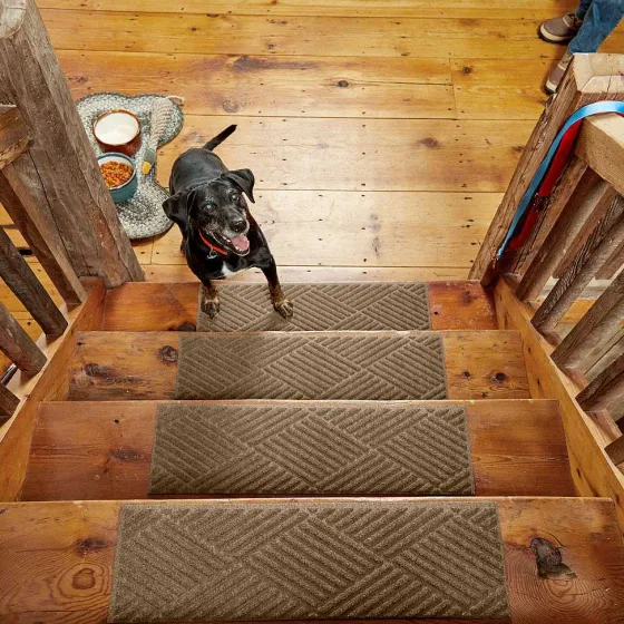 Orvis Water Trapper Mats|Recycled Water Trapper® Diamond Stair Treads—Set Of Four Camel