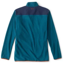 Orvis Sweatshirts|Retro Hill Country Microfleece Quarter-Snap Blue Lagoon/Blue Moon