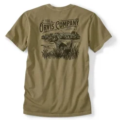 Orvis Shirts|River Dog Tee Light Olive