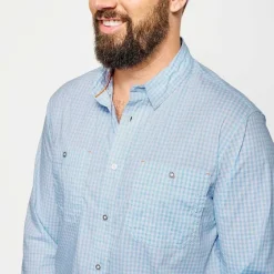 Orvis Shirts|River Guide 2.0 Long-Sleeved Shirt Cloud Blue Gingham