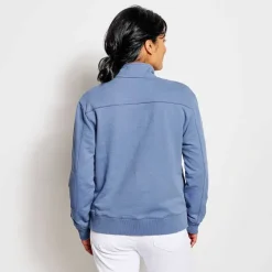 Orvis Sweatshirts|Riverside Half-Zip Sweatshirt Dusty Blue
