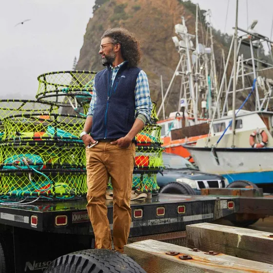 Orvis Vests|R65 Sweater Fleece Vest Ink