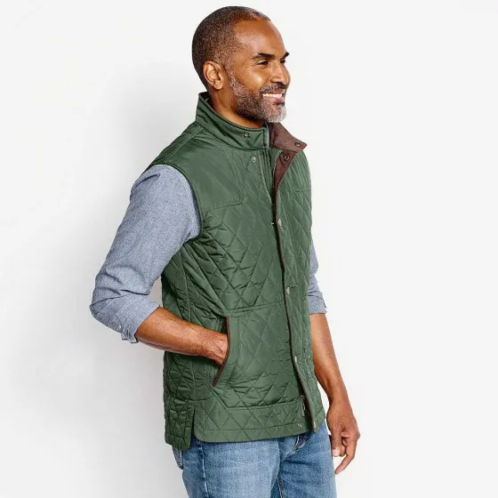 Orvis Jackets|Rt7 Quilted Vest Dark Pine