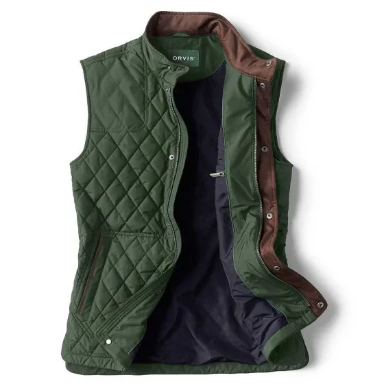 Orvis Jackets|Rt7 Quilted Vest Dark Pine