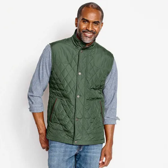 Orvis Jackets|Rt7 Quilted Vest Dark Pine