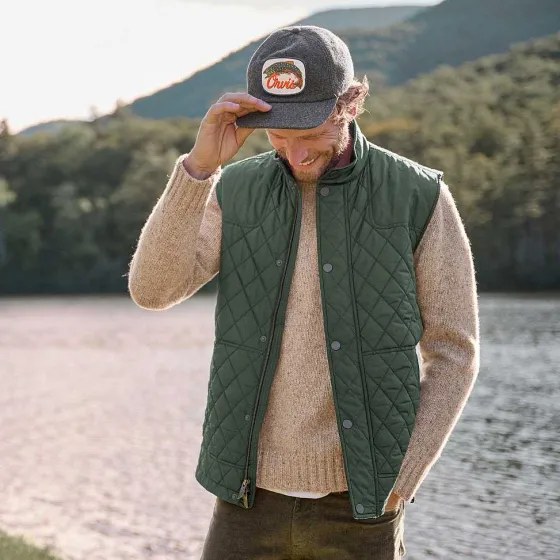Orvis Jackets|Rt7 Quilted Vest Dark Pine