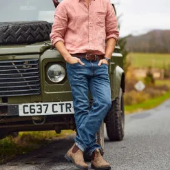Orvis Belts|Saddle-Leather Jeans Belt Brown