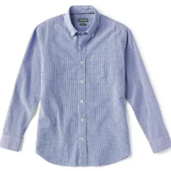 Orvis Shirts|Seersucker Long-Sleeved Shirt Blue Moon