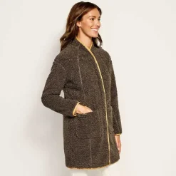 Orvis Fleece|Sherpa Cozy Cocoon Coat Peat