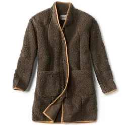 Orvis Fleece|Sherpa Cozy Cocoon Coat Peat