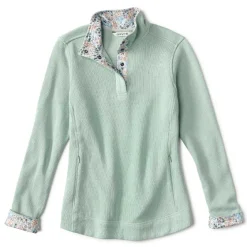 Orvis Sweatshirts|Signature Print-Trim Sweatshirt Sea Glass