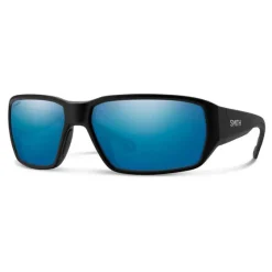 Orvis Sunglasses|Smith Hookset Sunglasses Matte Black Polarchromic Glass Blue Mirror