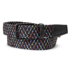 Orvis Belts|Speckled Stretch Cord Belt Navy Multi