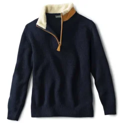 Orvis Sweaters|Stowe Quarter-Zip Sweater Navy
