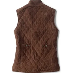Orvis Jackets|Suede Vest Coffee