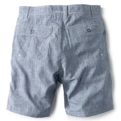 Orvis Shorts|Tech Chambray Shorts Blue Chambray