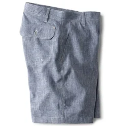 Orvis Shorts|Tech Chambray Shorts Blue Chambray