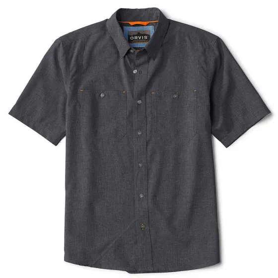 Orvis Shirts|Tech Chambray Short-Sleeved Work Shirt Black