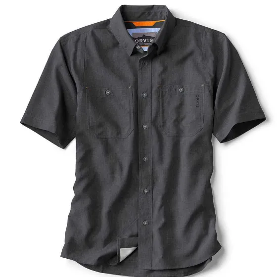 Orvis Shirts|Tech Chambray Short-Sleeved Work Shirt Black