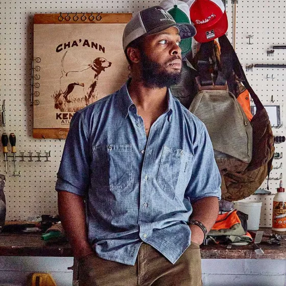 Orvis Shirts|Tech Chambray Work Shirt Blue Chambray