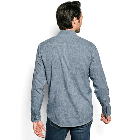 Orvis Shirts|Tech Chambray Work Shirt Blue Chambray
