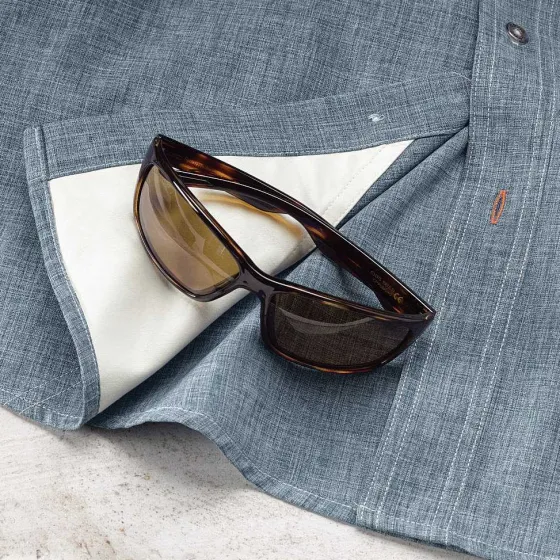 Orvis Shirts|Tech Chambray Work Shirt Blue Chambray