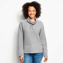 Orvis Sweatshirts|Textured Cowl Sweatshirt Heathered Titanium